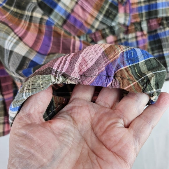 Veronica Beard Multicolor Plaid Blouse - Picture 14 of 16